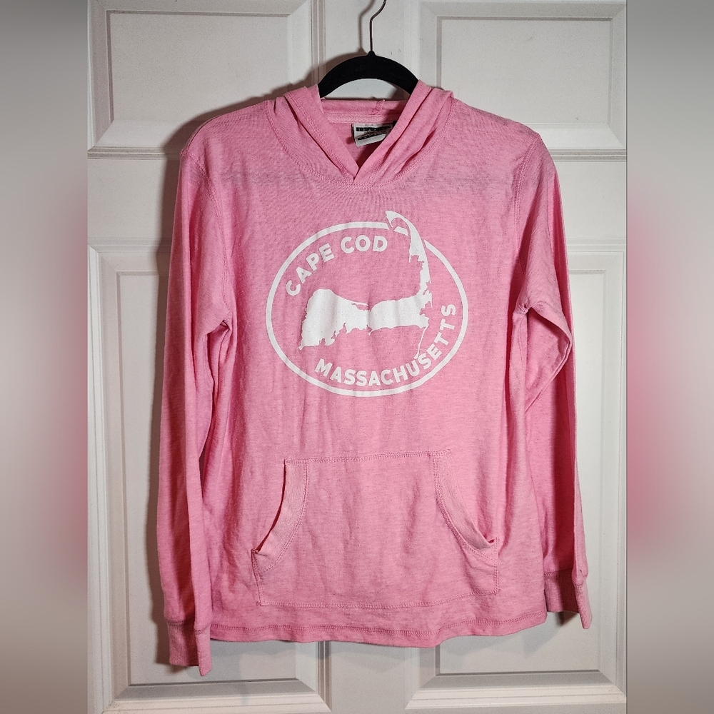 Coconut Creek Trading Company Pink Cape Cod Massachusetts Hoodie Large